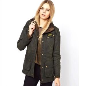 NWT Barbour Hawkstone Parka jacket  US 10 Medium
